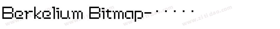 Berkelium Bitmap字体转换
